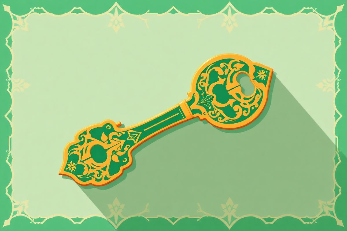 Ornate key symbolizing user control over data