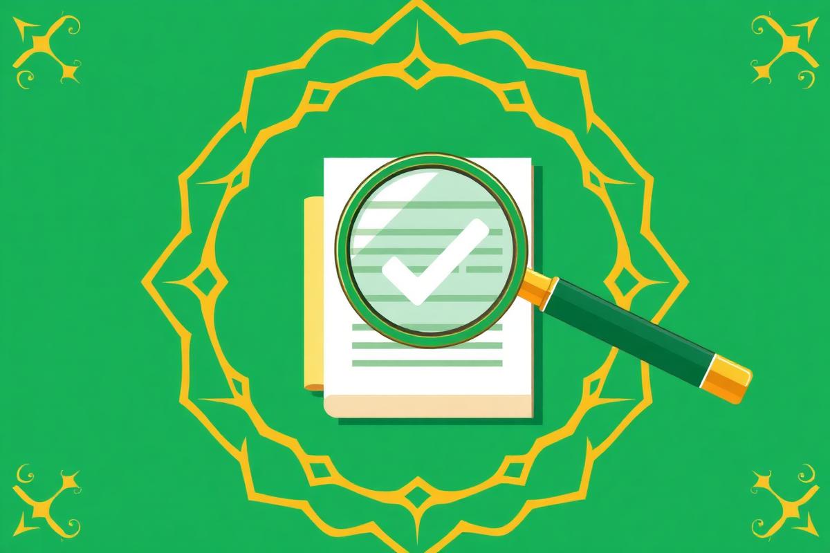 Magnifying glass reviewing a document